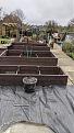 Nearest bed 300mm high
centre bed 450mm high
rear bed 600mm high